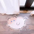 Custom design Cute Cat Printed rubber Bath Mat